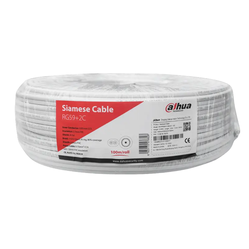 DH-PFM941I-RG59N/ 21-100 Dahua Coaxial Cable with Power Cable(2C)