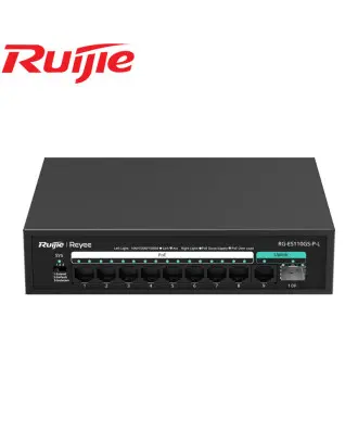 Ruijie RG-ES110GS-P-L, 10-Port 10/100/1000 Mbps Unmanaged PoE Switch